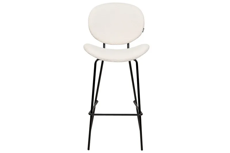 Barstol Luana set om 2 Vit-Svart - Vit-Svart - Möbler - Matplats - Barmöbler - Barstolar