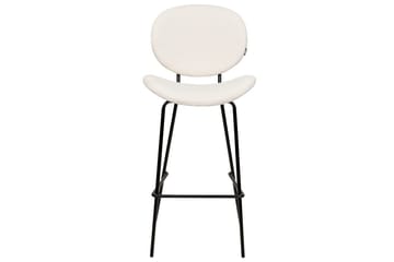 Barstol Luana set om 2 Vit-Svart - Vit-Svart - Möbler - Matplats - Barmöbler - Barstolar