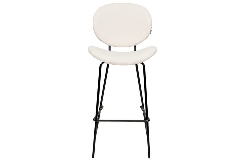 Barstol Luana set om 2 Vit-Svart - Vit-Svart - Möbler - Matplats - Barmöbler - Barstolar