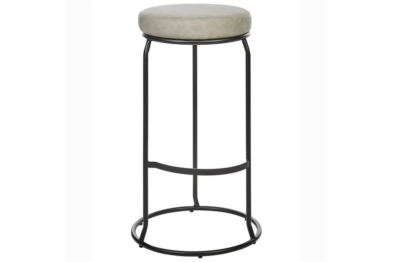Barstol Milroy set om 2 Grå-Svart - Grå-Svart - Möbler - Matplats - Barmöbler - Barstolar