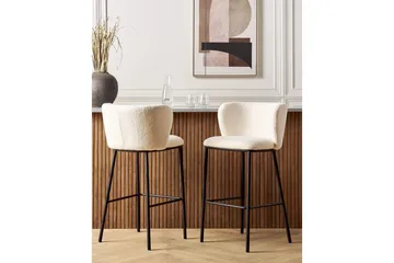 Barstol Mina set om 2 Bouclé - Möbler - Matplats - Barmöbler - Barstolar