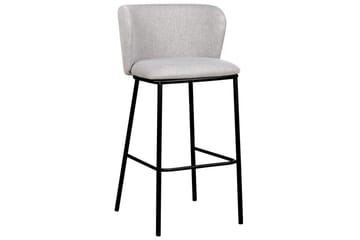 Barstol Mina set om 2 Grå-Svart - Grå-Svart - Möbler - Matplats - Barmöbler - Barstolar