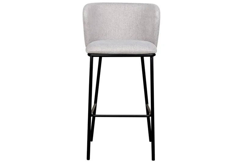 Barstol Mina set om 2 Grå-Svart - Grå-Svart - Möbler - Matplats - Barmöbler - Barstolar