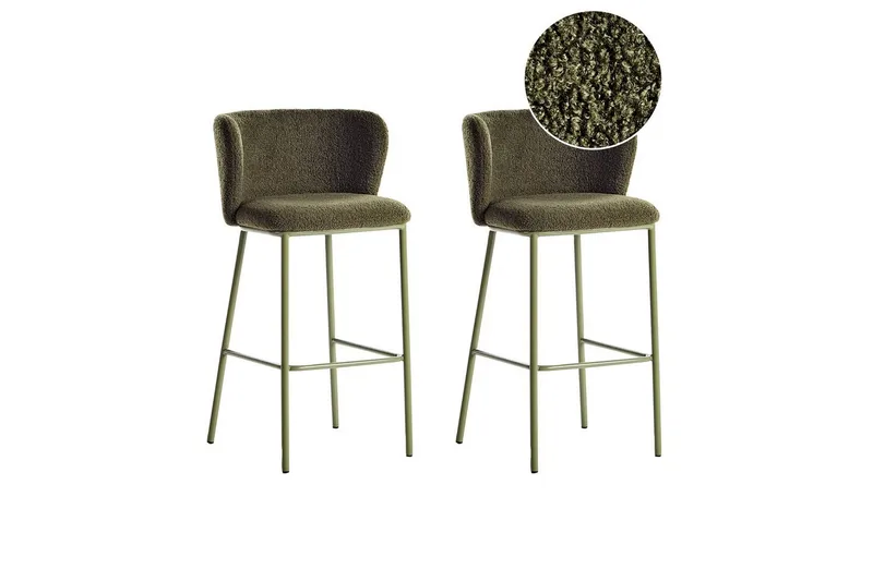 Barstol Mina set om 2 Grön - Grön - Möbler - Matplats - Barmöbler - Barstolar