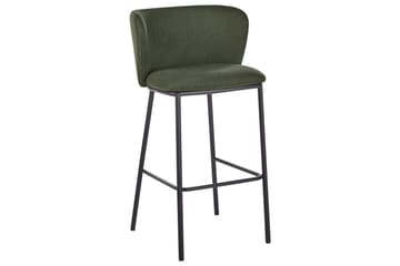 Barstol Mina set om 2 Grön-Svart - Grön-Svart - Möbler - Matplats - Barmöbler - Barstolar