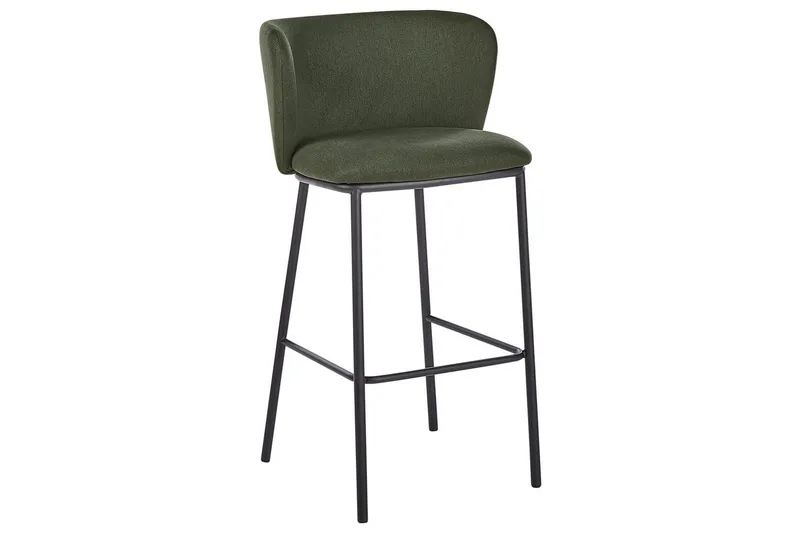 Barstol Mina set om 2 Grön-Svart - Grön-Svart - Möbler - Matplats - Barmöbler - Barstolar