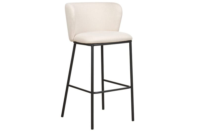 Barstol Mina set om 2 Vit-Svart - Vit-Svart - Möbler - Matplats - Barmöbler - Barstolar