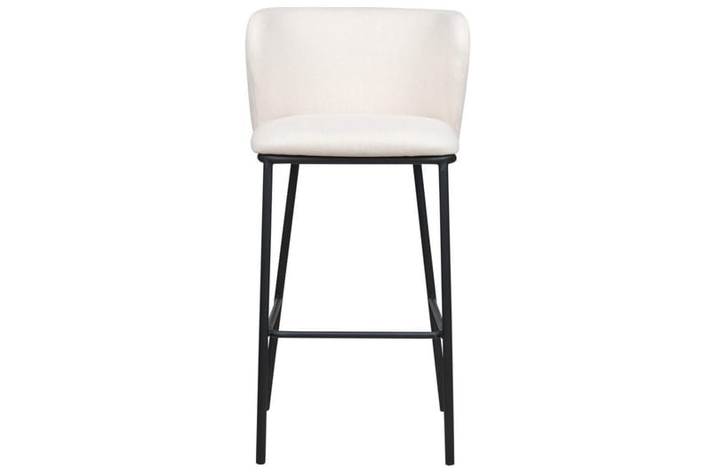 Barstol Mina set om 2 Vit-Svart - Vit-Svart - Möbler - Matplats - Barmöbler - Barstolar