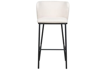 Barstol Mina set om 2 Vit-Svart - Vit-Svart - Möbler - Matplats - Barmöbler - Barstolar