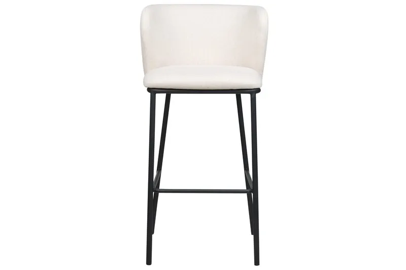 Barstol Mina set om 2 Vit-Svart - Vit-Svart - Möbler - Matplats - Barmöbler - Barstolar