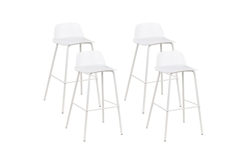 Barstol Mora set om 4 Vit, Vit