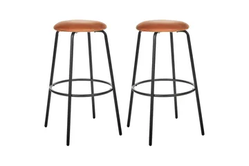 Barstol Morton set om 2 Orange-Svart