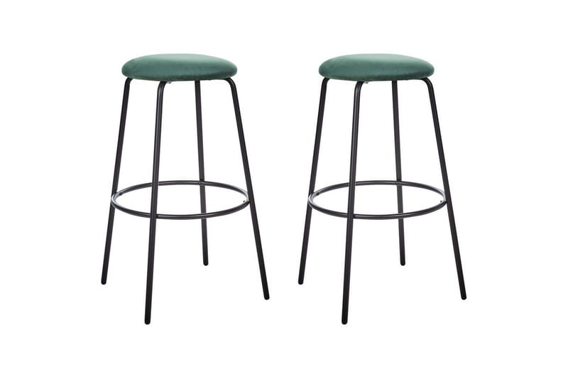 Barstol Morton set om 2 Smaragdgrön-Svart, Smaragdgrön-Svart
