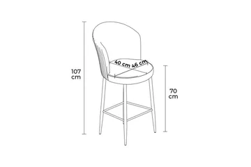 Barstol Redlands Grå / Svart - Grå / Svart - Möbler - Matplats - Barmöbler - Barstolar