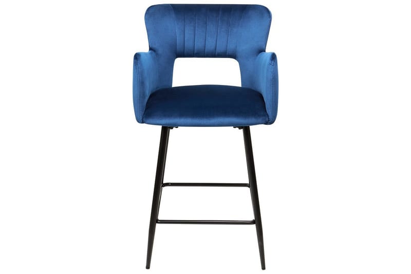 Barstol Sanilac set om 2 Blå-Svart - Blå-Svart - Möbler - Matplats - Barmöbler - Barstolar