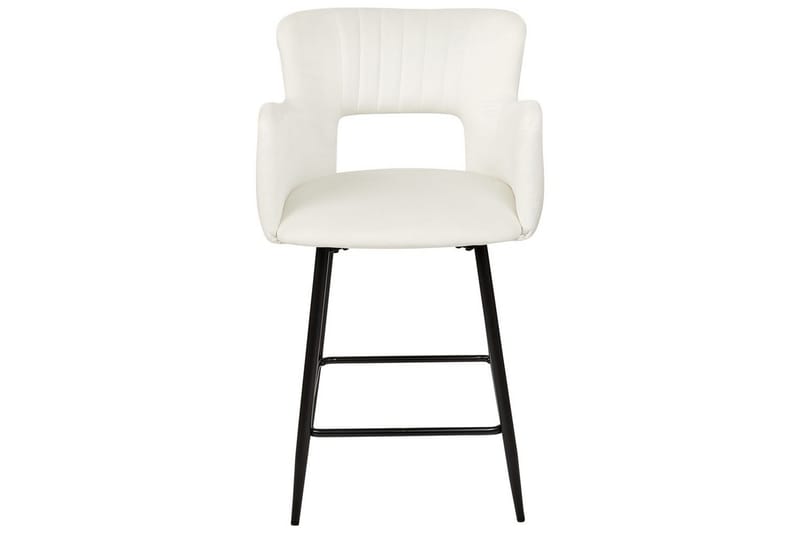 Barstol Sanilac set om 2 Vit-Svart - Vit-Svart - Möbler - Matplats - Barmöbler - Barstolar