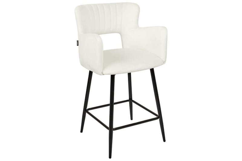 Barstol Sanilac set om 2 Vit-Svart - Vit-Svart - Möbler - Matplats - Barmöbler - Barstolar