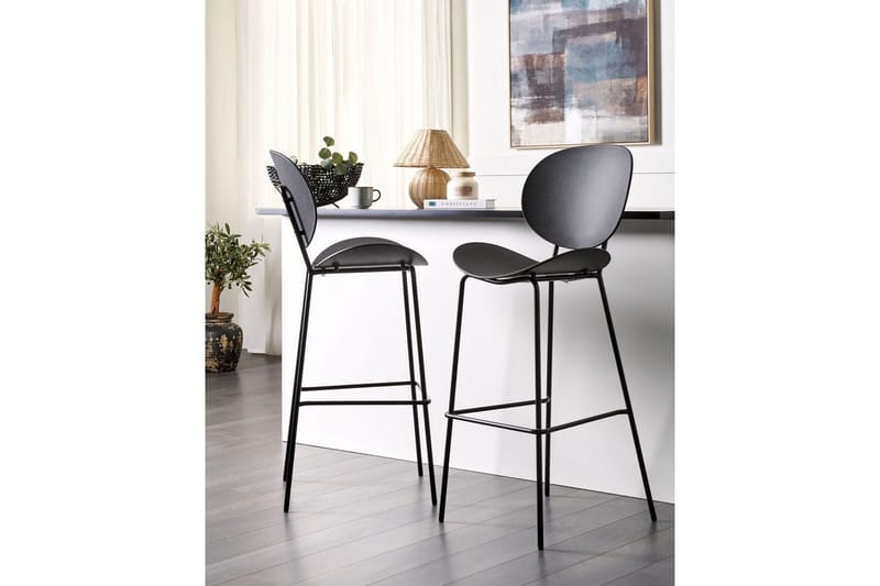 Barstol Shonto set om 2 Svart - Svart - Möbler - Matplats - Barmöbler - Barstolar