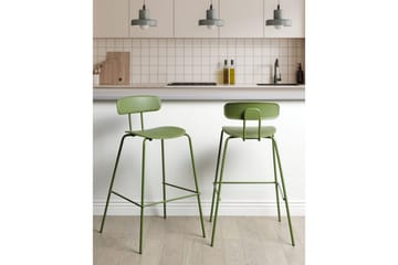 Barstol Sibley set om 2 Grön - Grön - Möbler - Matplats - Barmöbler - Barstolar