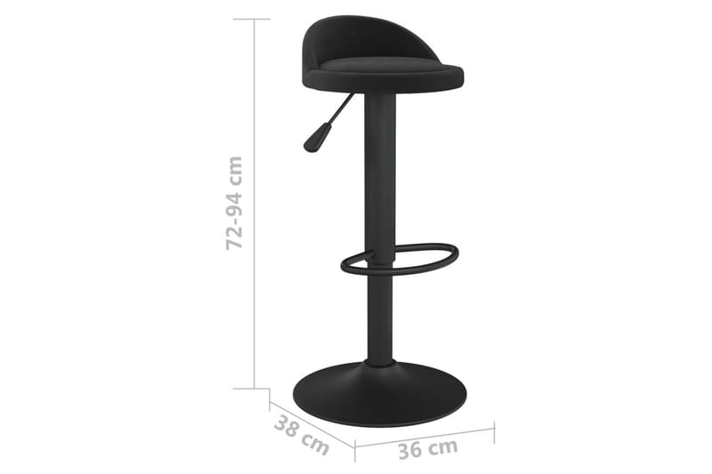 Barstol svart sammet - Svart - Möbler - Matplats - Barmöbler - Barstolar