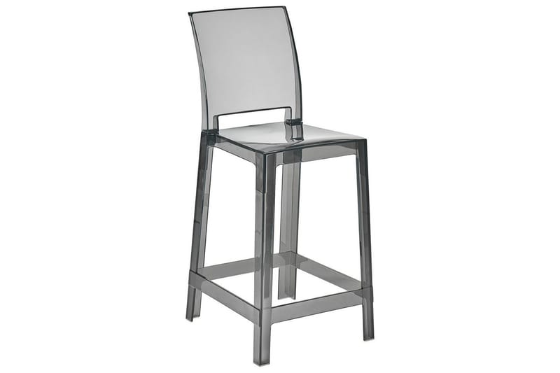 Barstol Wellington set om 2 Transparent-Svart - Transparent-Svart - Möbler - Matplats - Barmöbler - Barstolar