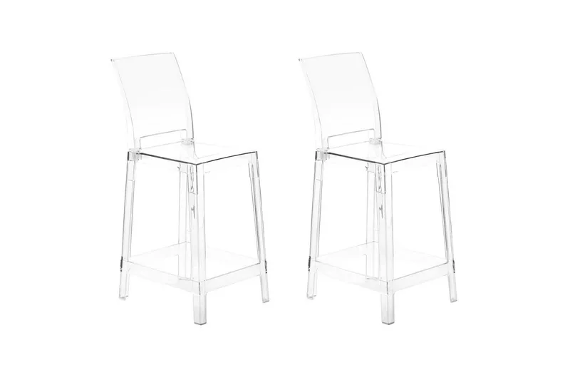 Barstol Wellington set om 2 Transparent - Transparent - Möbler - Matplats - Barmöbler - Barstolar