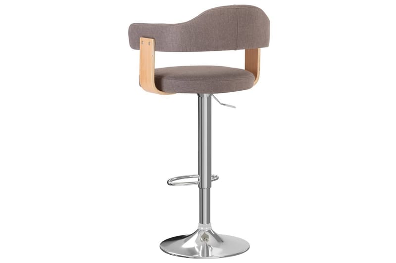 Barstolar 2 st taupe böjträ och tyg - Brun - Möbler - Matplats - Barmöbler - Barstolar