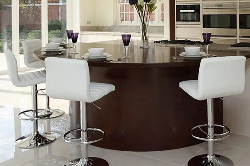 Aura Barstol - Vit/Krom - Möbler - Matplats - Barmöbler - Barstolar