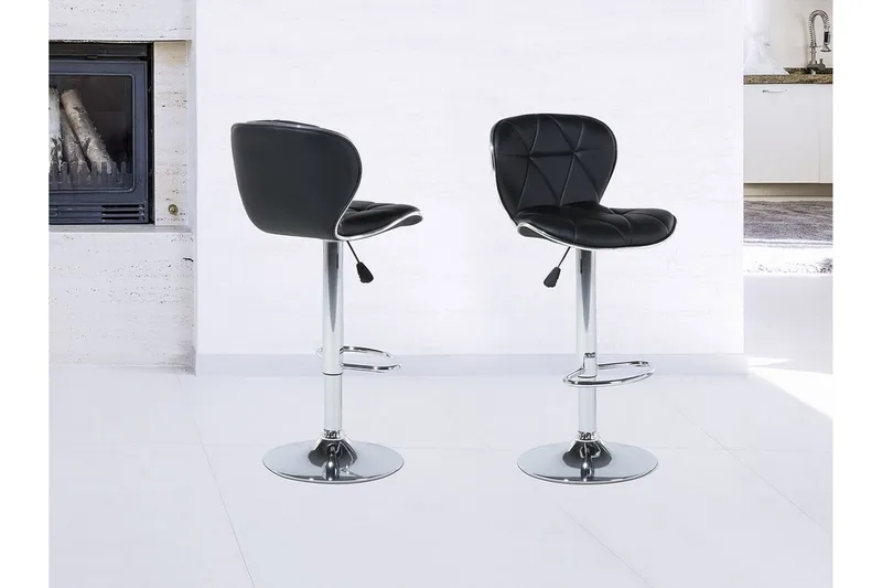 Avaletta Barstol 2-pack - Konstläder/Svart - Möbler - Matplats - Barmöbler - Barstolar