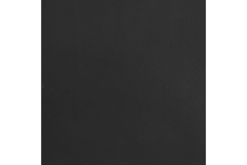 Barstol 2 st svart kromat stål och konstläder - Svart - Barstolar