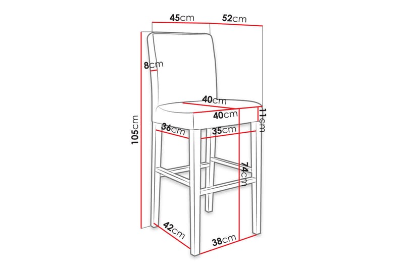 Barstol - Grå - Möbler - Matplats - Barmöbler - Barstolar