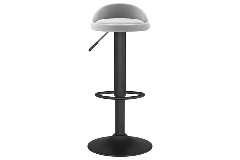 Barstol ljusgrå sammet - Grå - Möbler - Matplats - Barmöbler - Barstolar