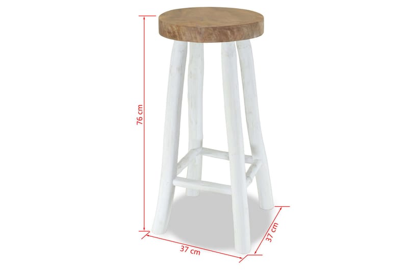 Barstol massiv teak - Brun - Möbler - Matplats - Barmöbler - Barstolar