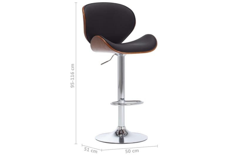 Barstol svart konstläder - Svart - Möbler - Matplats - Barmöbler - Barstolar