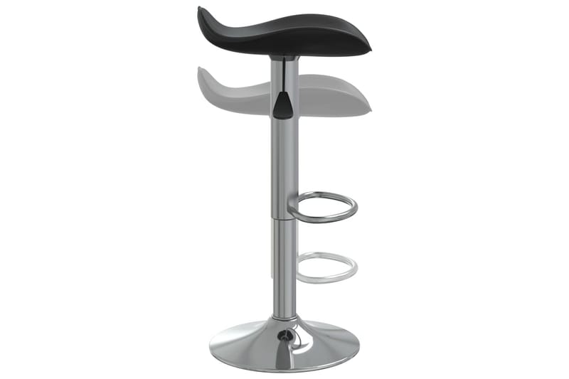 Barstol svart kromad stål och konstläder - Svart - Möbler - Matplats - Barmöbler - Barstolar