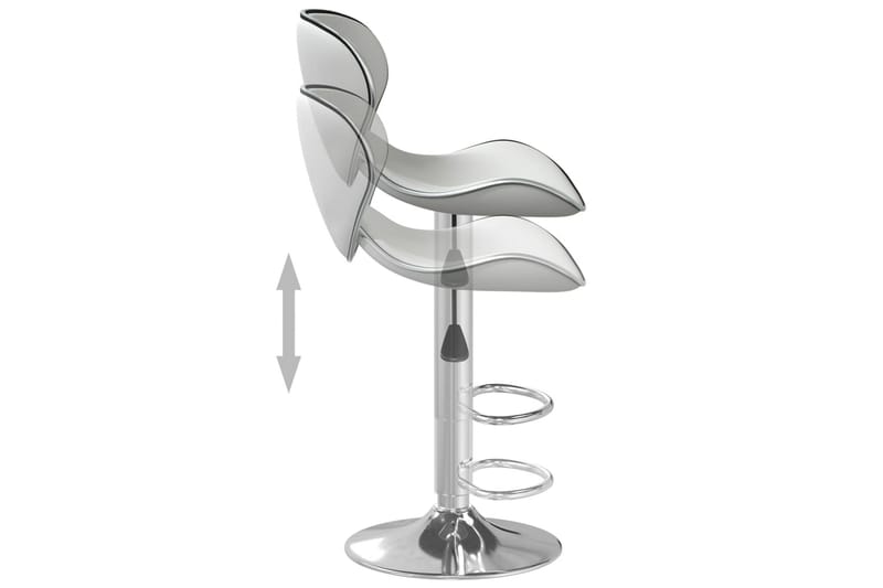 Barstol vit konstläder - Vit - Möbler - Matplats - Barmöbler - Barstolar