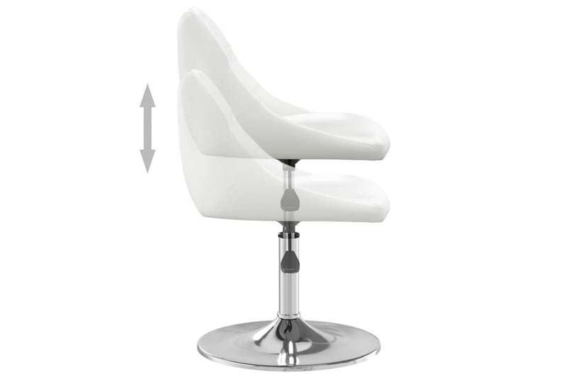 Barstol vit konstläder - Vit - Möbler - Matplats - Barmöbler - Barstolar