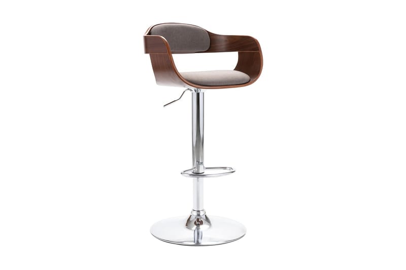 Barstol plywood och taupe tyg - Brun - Möbler - Matplats - Barmöbler - Barstolar