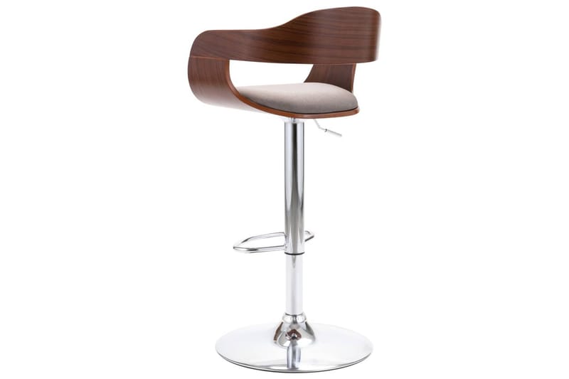 Barstol plywood och taupe tyg - Brun - Möbler - Matplats - Barmöbler - Barstolar