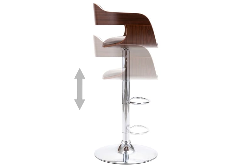 Barstol plywood och taupe tyg - Brun - Möbler - Matplats - Barmöbler - Barstolar