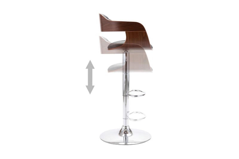 Barstol plywood och grått tyg - Grå - Möbler - Matplats - Barmöbler - Barstolar