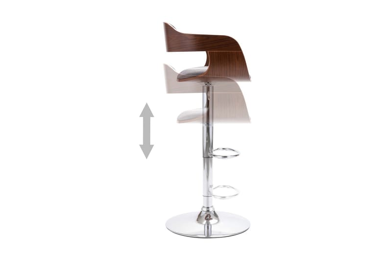 Barstol plywood och grått tyg - Grå - Möbler - Matplats - Barmöbler - Barstolar