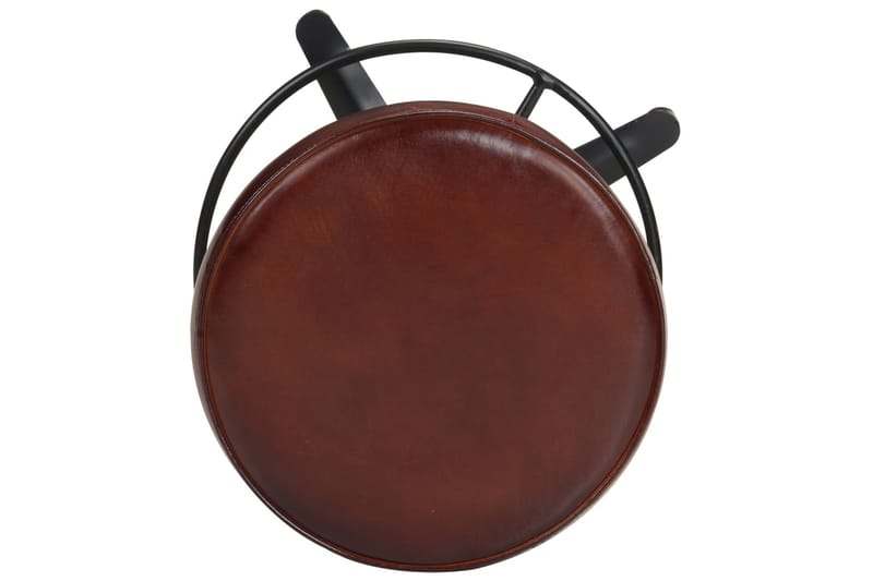 Barstolar 2 st 66 cm äkta läder - Brun - Möbler - Matplats - Barmöbler - Barstolar