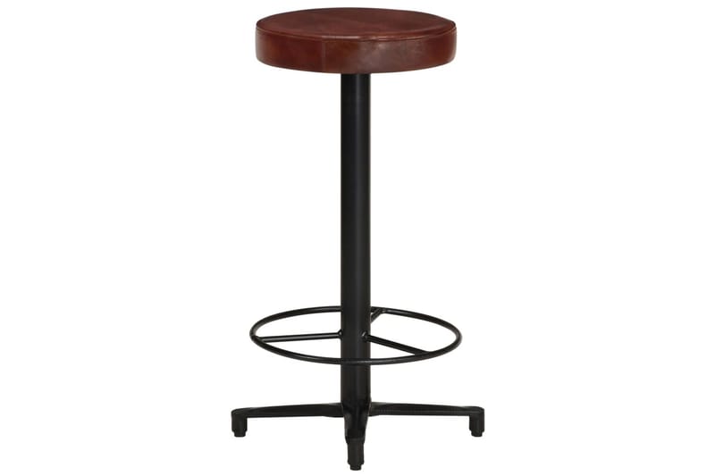 Barstolar 2 st 66 cm äkta läder - Brun - Möbler - Matplats - Barmöbler - Barstolar