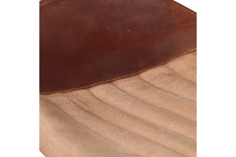 Barstolar 2 st brun äkta skinn - Brun - Möbler - Matplats - Barmöbler - Barstolar