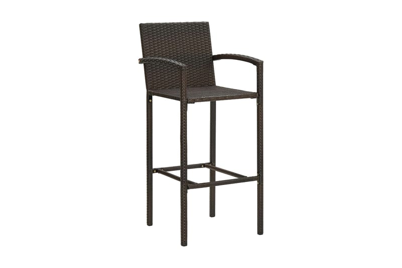Barstolar 2 st brun konstrotting - Brun - Möbler - Matplats - Barmöbler - Barstolar