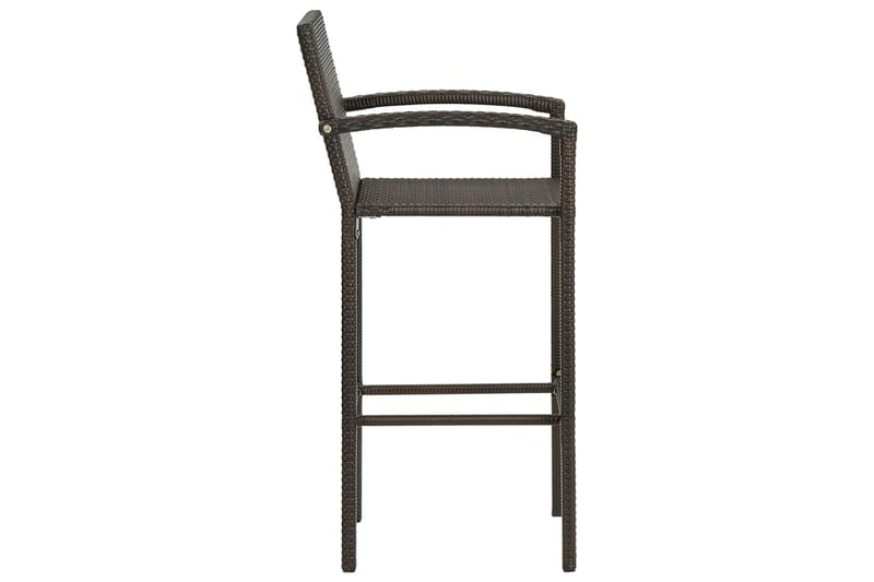 Barstolar 2 st brun konstrotting - Brun - Möbler - Matplats - Barmöbler - Barstolar