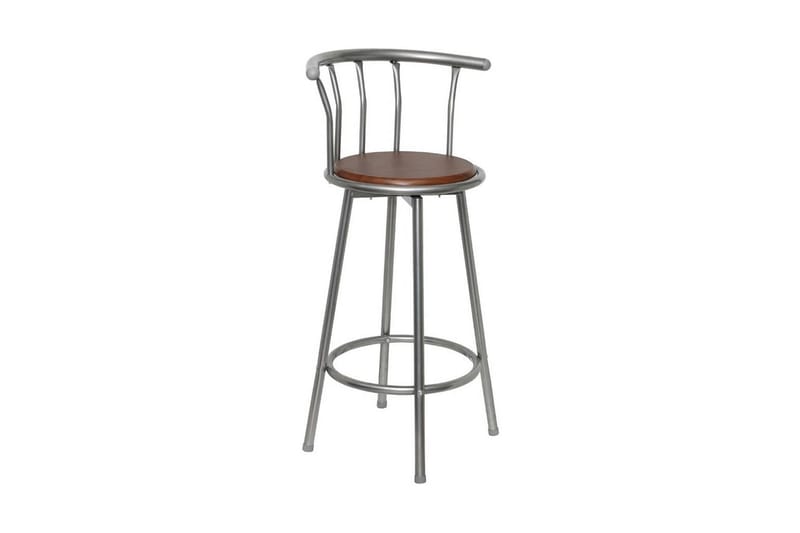 Barstolar 2 st brun stål - Brun - Möbler - Matplats - Barmöbler - Barstolar