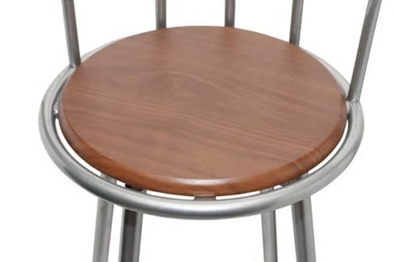 Barstolar 2 st brun stål - Brun - Möbler - Matplats - Barmöbler - Barstolar