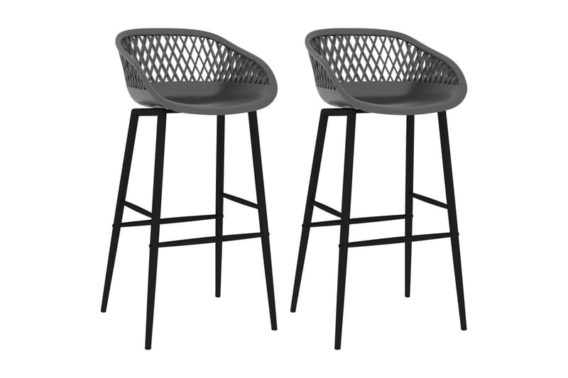 Barstolar 2 st grå - Grå - Möbler - Matplats - Barmöbler - Barstolar